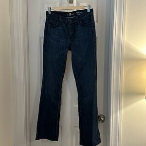 7 for all mankind high waist bootcut jeans, size 27
